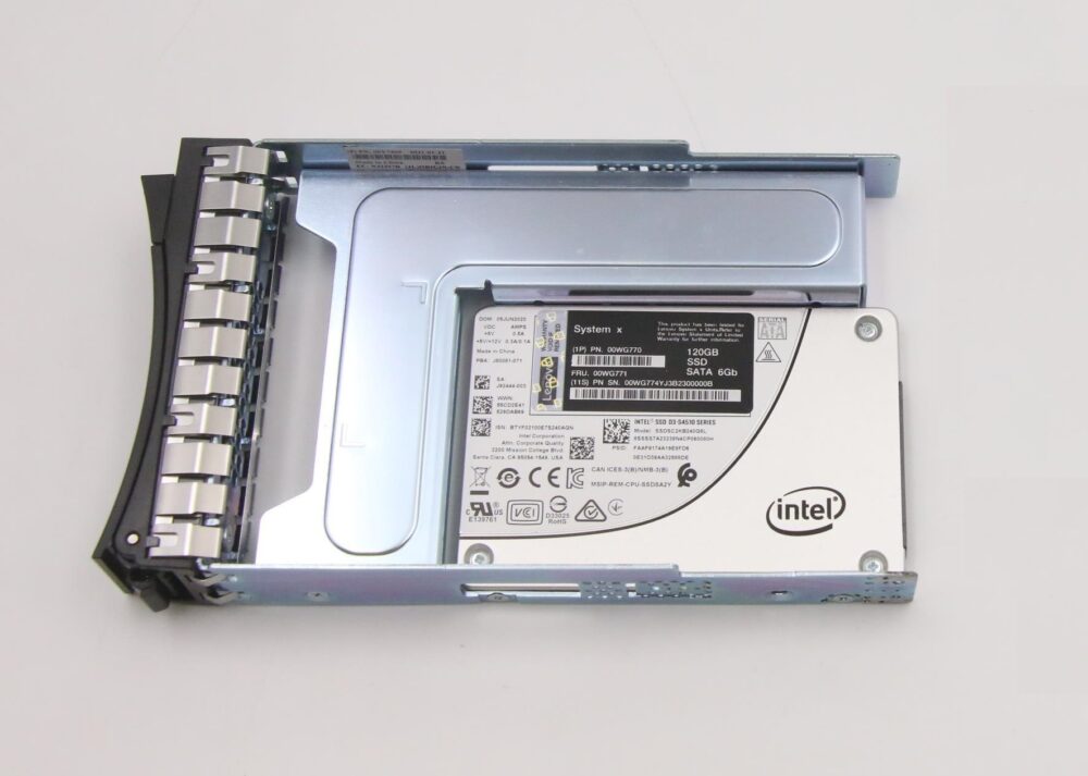 00WG770 | Lenovo Intel S3510 120GB Enterprise Entry SATA HS 3.5" SSD - Image 2