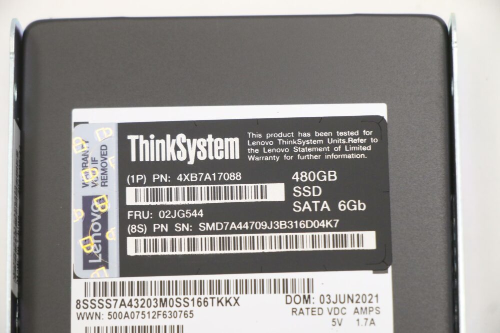 4XB7A17088 | ThinkSystem 2.5" 5300 480GB Mainstream SATA 6Gb Hot Swap SSD - Image 4