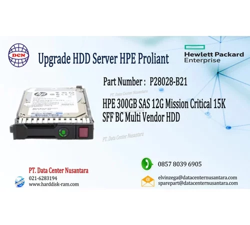 P28028-B21 | HPE 300GB SAS 12G Mission Critical 15K SFF BC Multi Vendor HDD