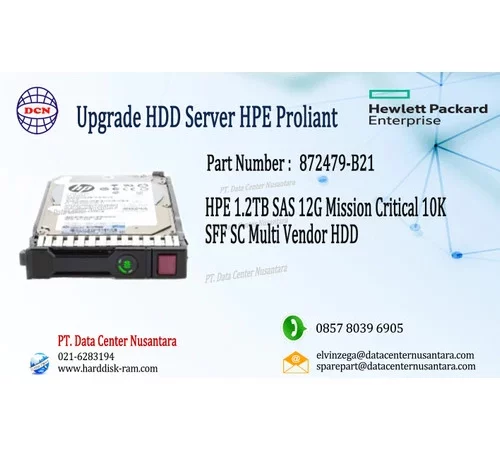 872479-B21 | HPE 1.2TB SAS 12G Mission Critical 10K SFF SC 3-year Warranty Multi Vendor HDD