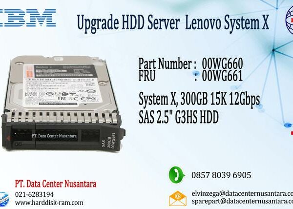00WG660 | Lenovo 300GB 15K 12Gbps SAS 2.5" G3HS HDD