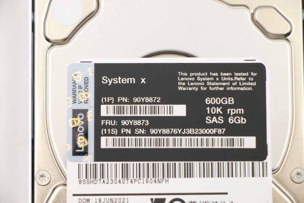 90Y8872 | Lenovo System X  600GB 10K 6Gbps SAS 2.5" SFF G2HS HDD - Image 4