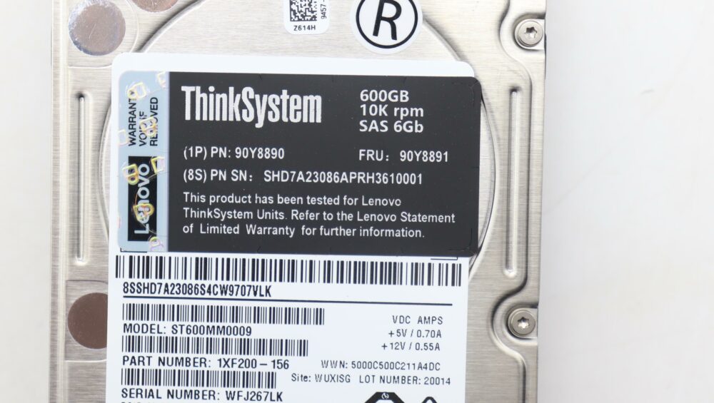 90Y8890 | Lenovo System X  600GB 10K 6Gbps SAS 2.5" SFF G2SS HDD - Image 3