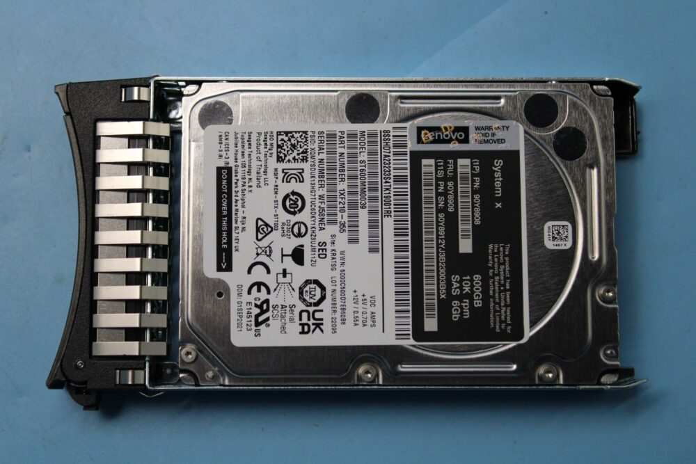 90Y8908 | Lenovo System X  HDD 600GB 10K 6Gbps SAS 2.5" SFF G2HS SED - Image 3