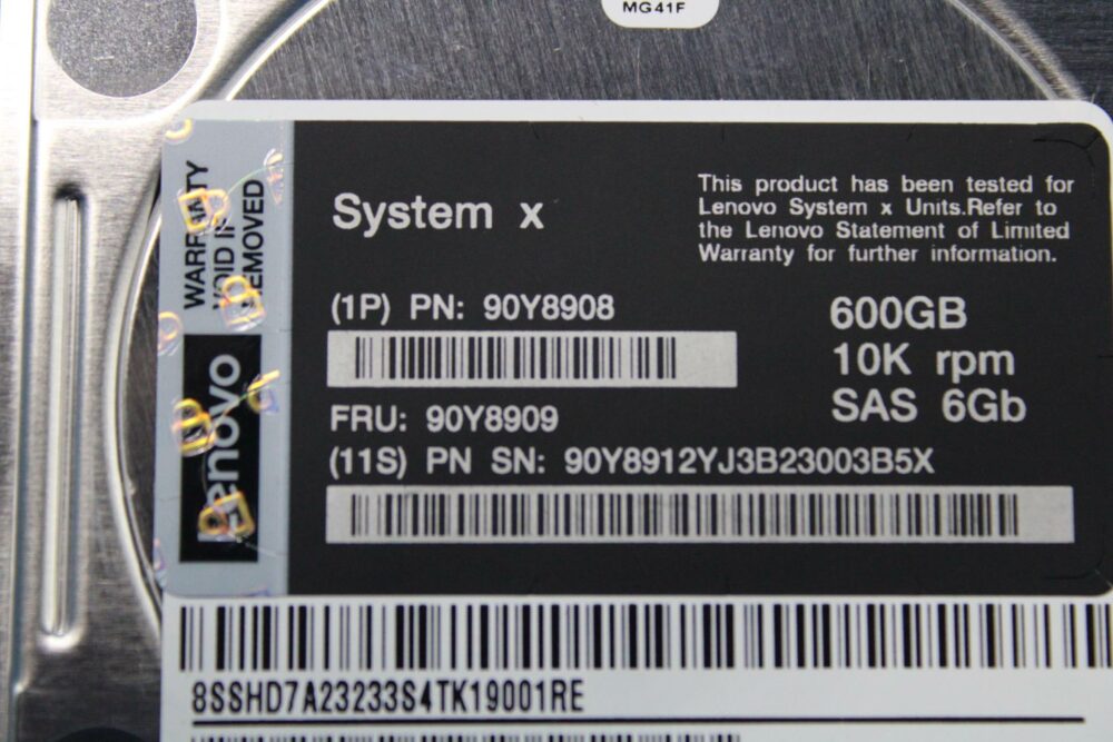 90Y8908 | Lenovo System X  HDD 600GB 10K 6Gbps SAS 2.5" SFF G2HS SED - Image 4