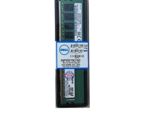 SNPVDFYDC/16G | Dell Memory Upgrade 16GB 2Rx8 DDR4 UDIMM 2666 MT/s ECC