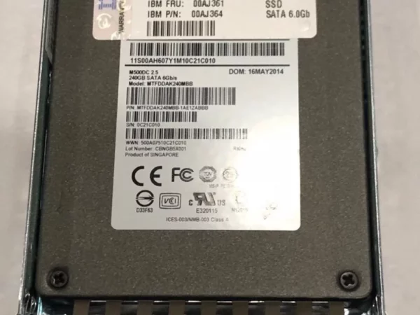 00AJ360 | IBM 240GB SATA 2 5" MLC HS Enterprise Value SSD