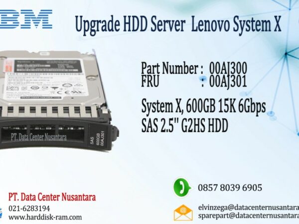 00AJ300 | System X 600GB 15K 6Gbps SAS 2 5'' G2HS HDD