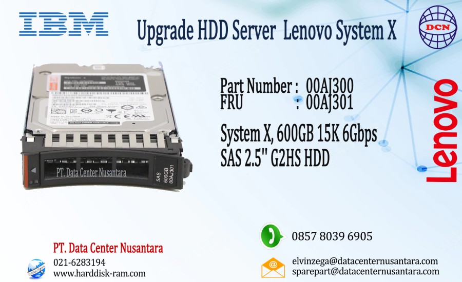 00AJ300 | System X 600GB 15K 6Gbps SAS 2 5'' G2HS HDD