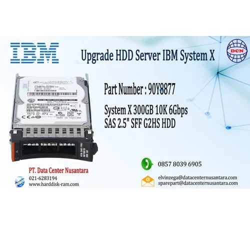 90Y8877 | System X, 300GB 10K 6Gbps SAS 2 5" SFF G2HS HDD