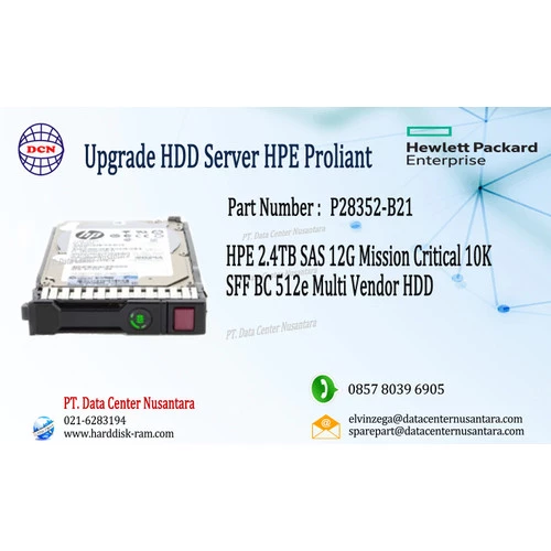 P28352 B21 | HPE 2 4TB SAS 12G Mission Critical 10K SFF BC 512e Multi Vendor HDD
