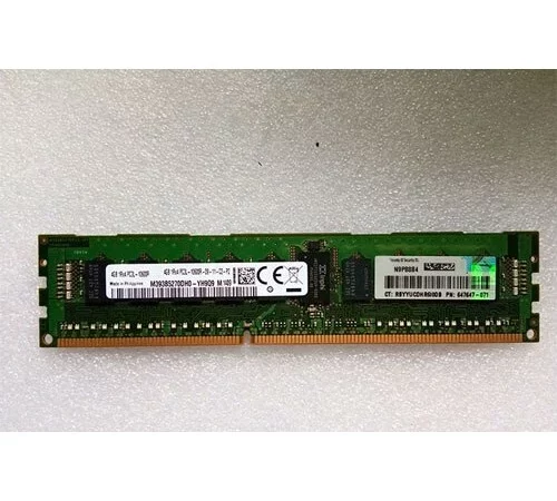 647893 B21 | RAM HPE 4GB (1x4GB) Single Rank x4 PC3L 10600R