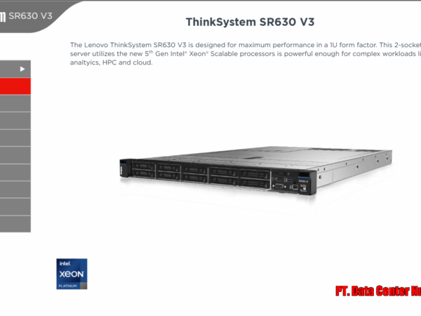 Thinksystem SR630 V3 | 1x Xeon Silver 4509Y 8C | 4x32GB DDR5 | 2×2 4TB SAS HDD | 1x800GB SAS SSD | 1x750W | 3Yrs